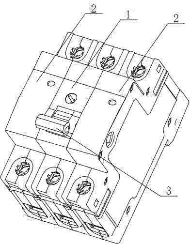 Multipole switch operated by one finger