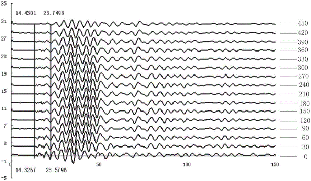 Sound wave experiment method and identification method for tight sandstone fracture