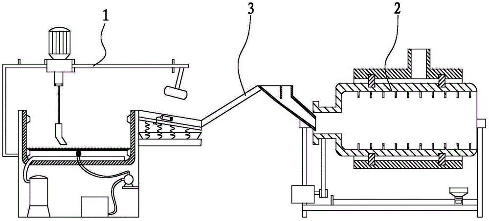 Efficient tea-leaf cleaning and fixation equipment