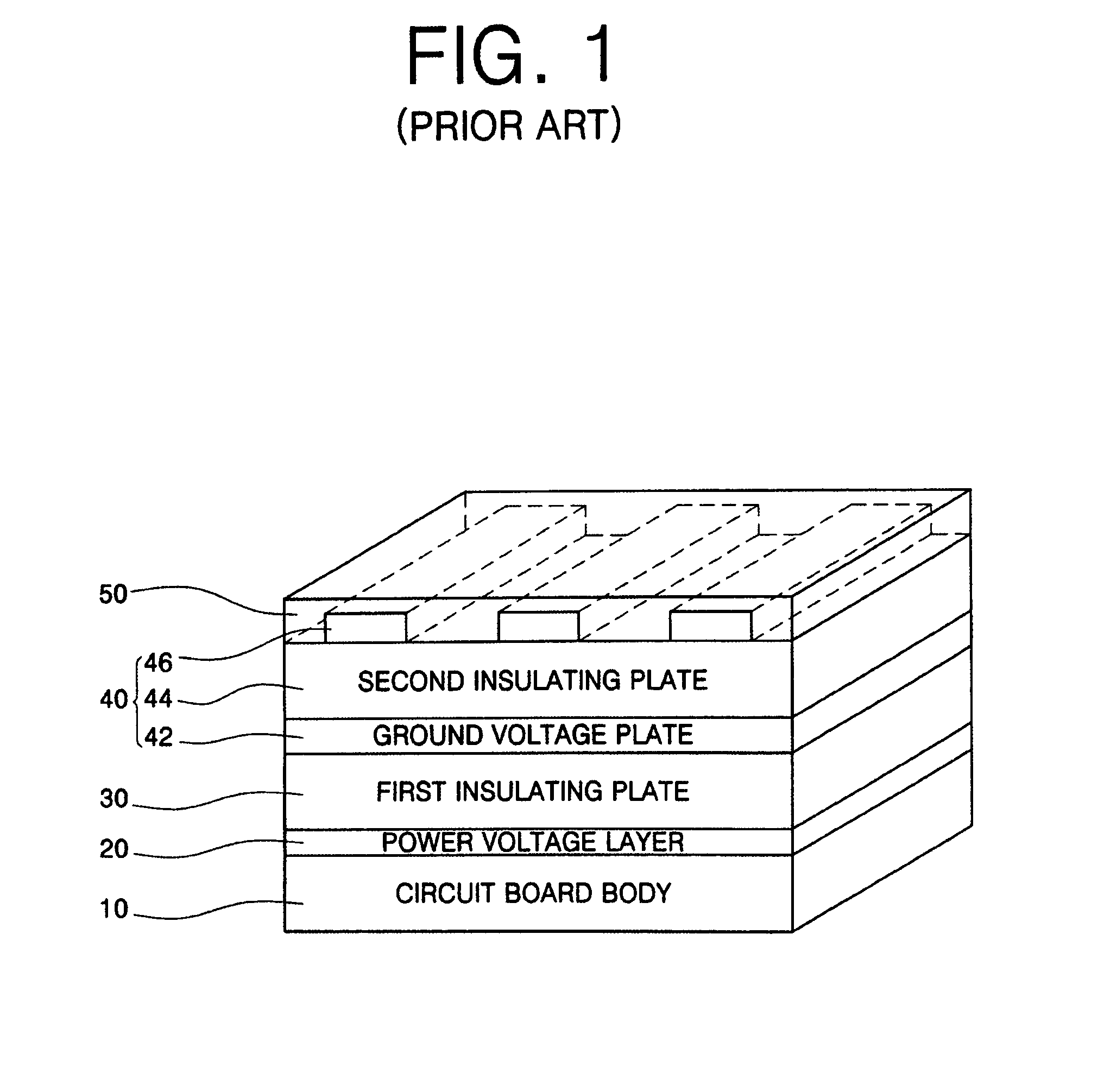 Multi-layered printed circuit board