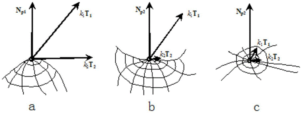 Tooth mesh model automatic segmentation method based on principal curvature