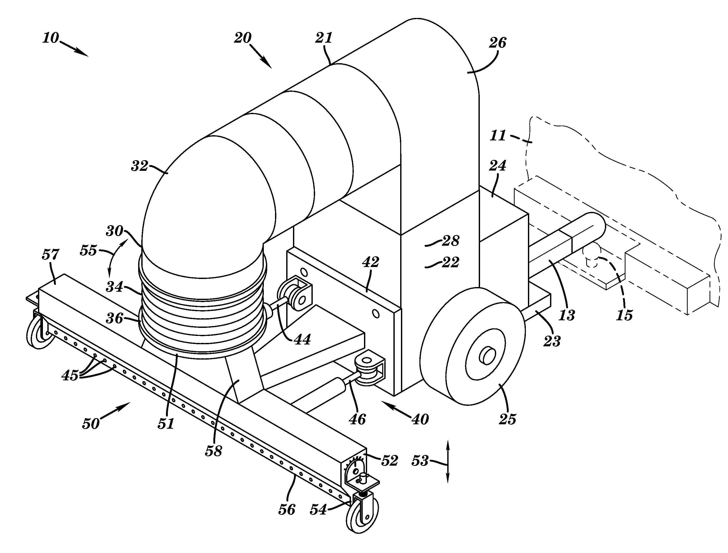 Portable System for Directing Pressurized Air Upon a Surface