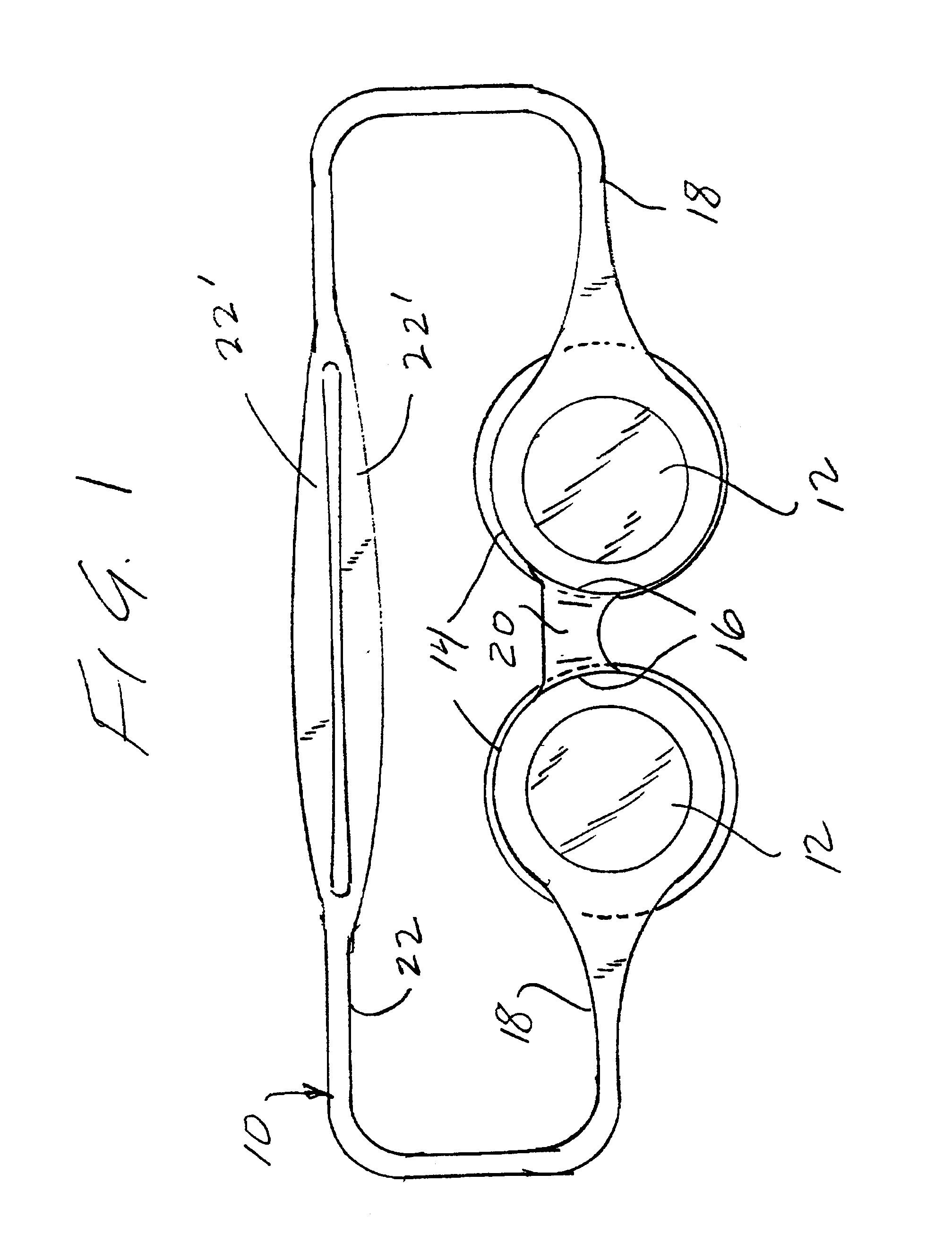 One-piece integrally-formed goggle