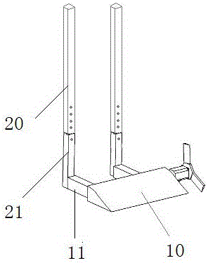 Rack of garlic harvester