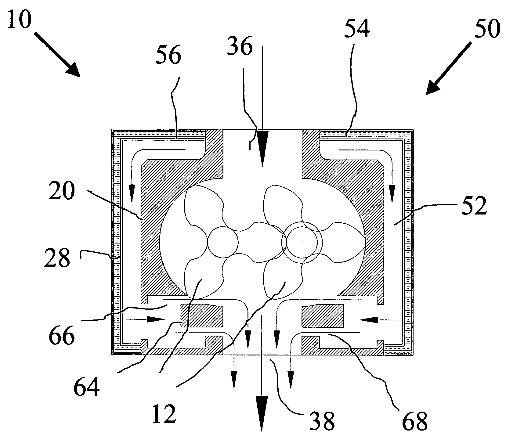 Rotary blower with noise abatement jacket enclosure