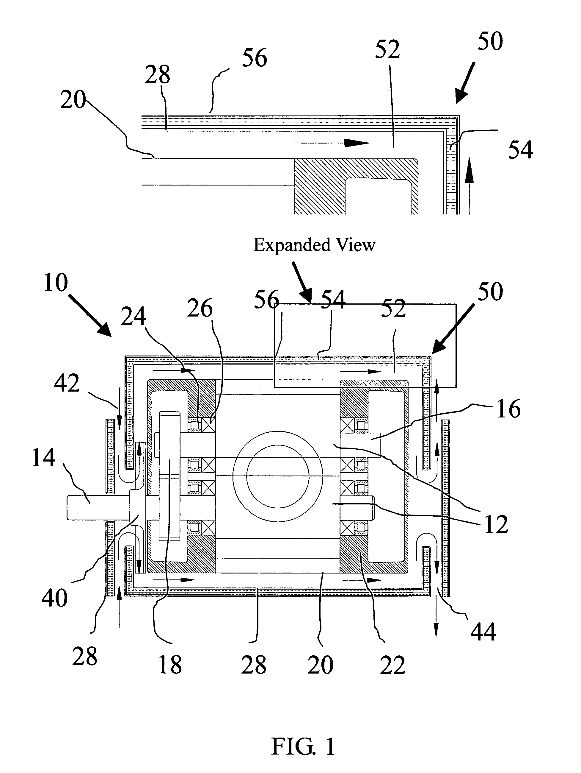 Rotary blower with noise abatement jacket enclosure