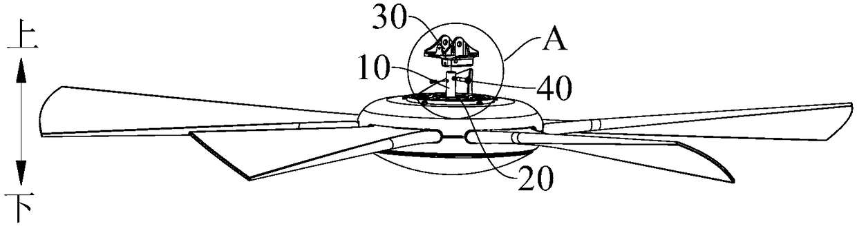 Ceiling fan motor connection assembly and ceiling fan having the same