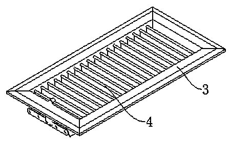 Surface treatment method of air inlet and outlet in tail end of air conditioner and air inlet and outlet