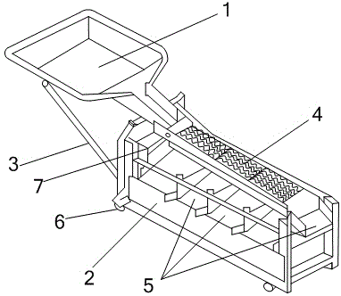 Plastic particle vibratory screening device