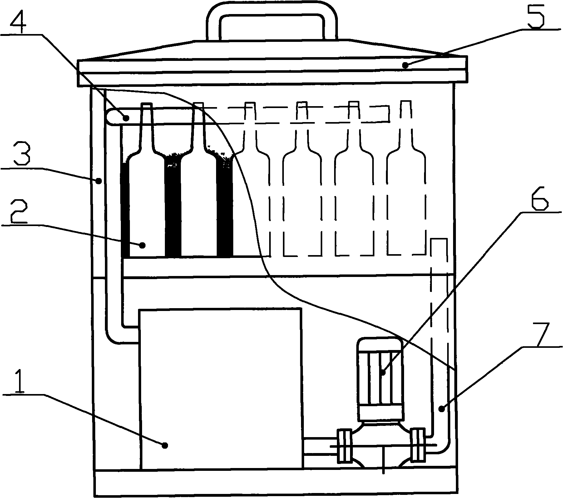 Small packaged beer and beverage rapid cooling device