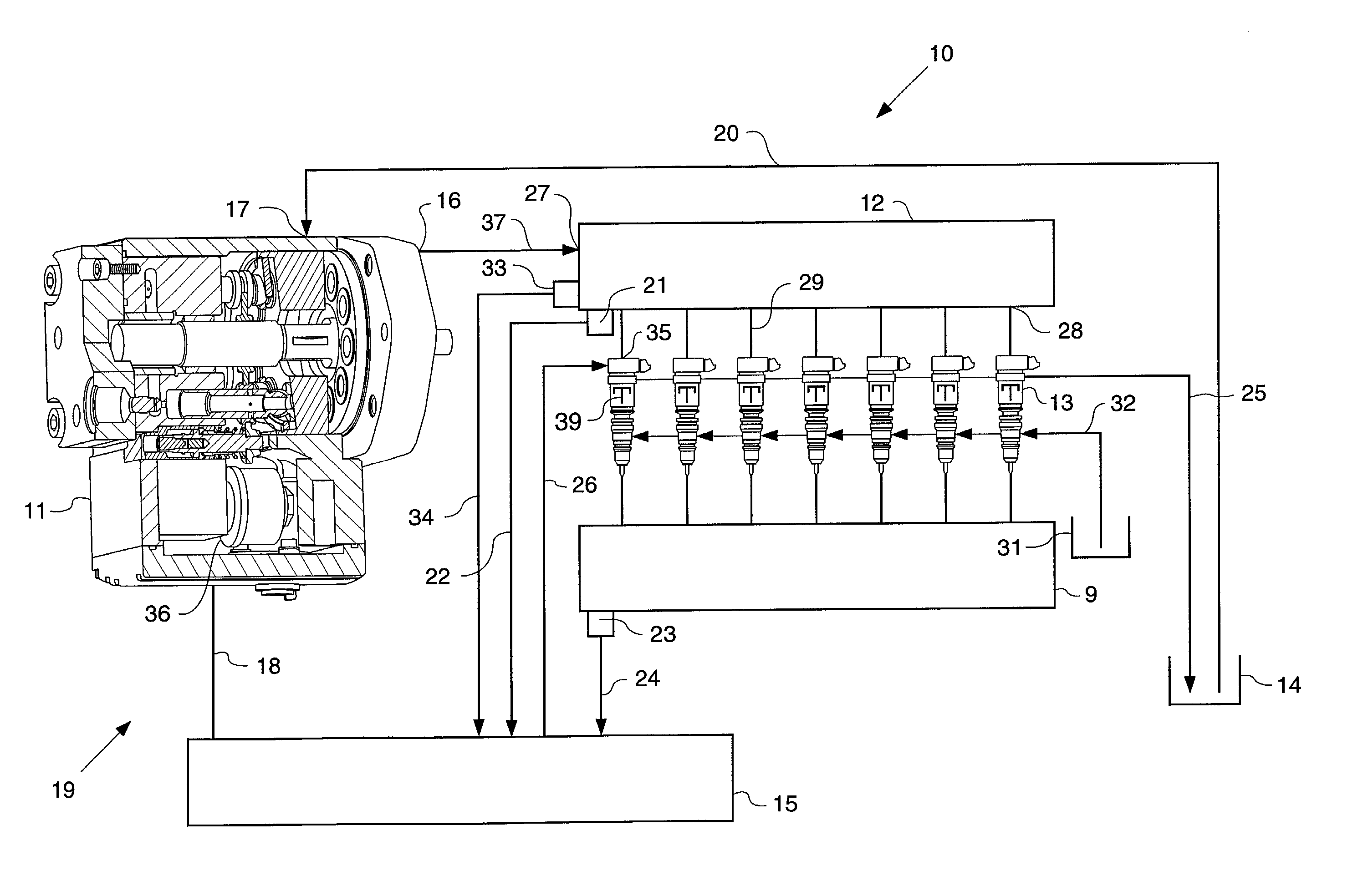 Rail pressure sampling before fuel injection events