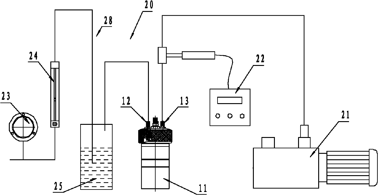 Gas combustion heat measuring device and combustion heat measuring method utilizing the same