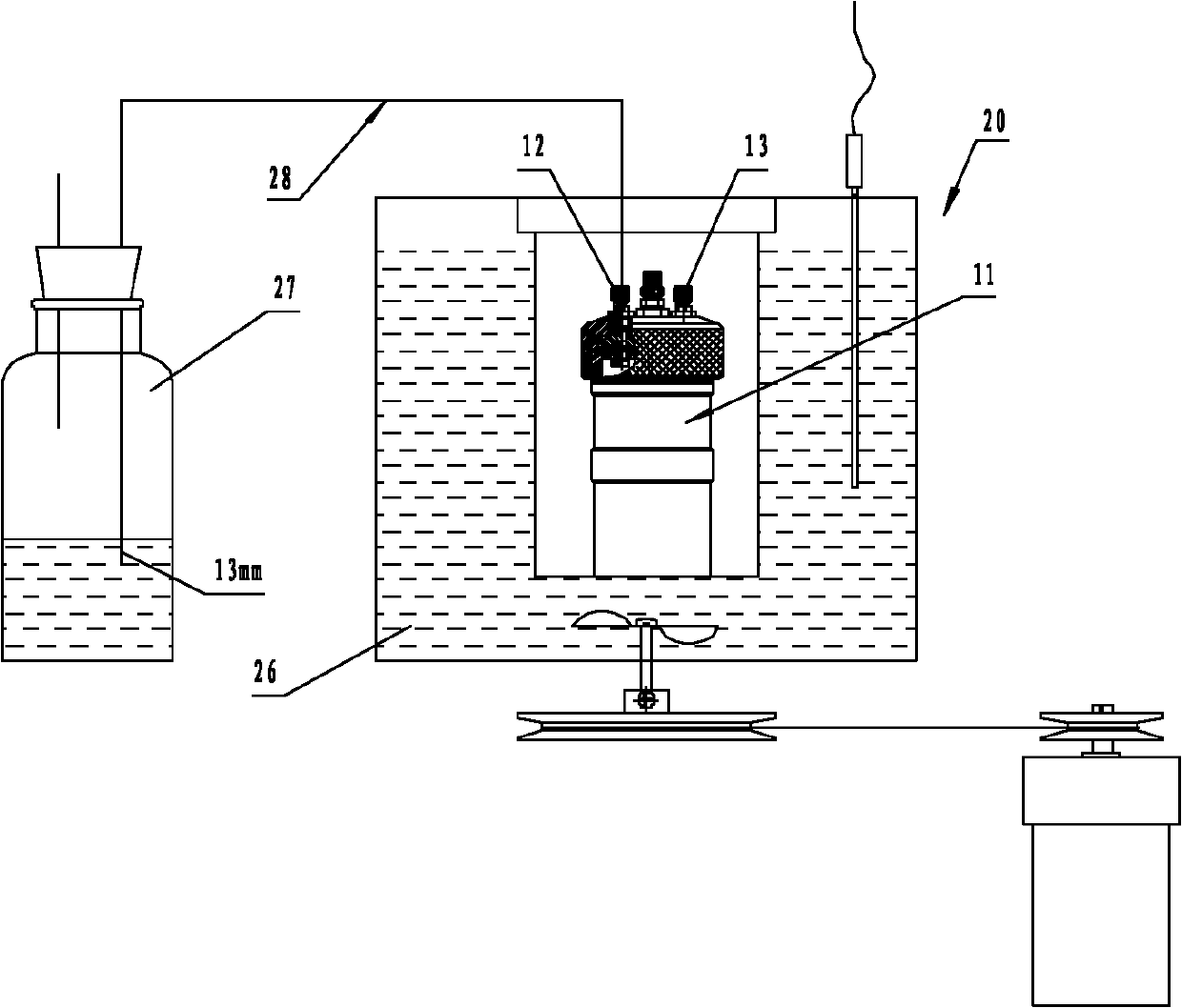 Gas combustion heat measuring device and combustion heat measuring method utilizing the same