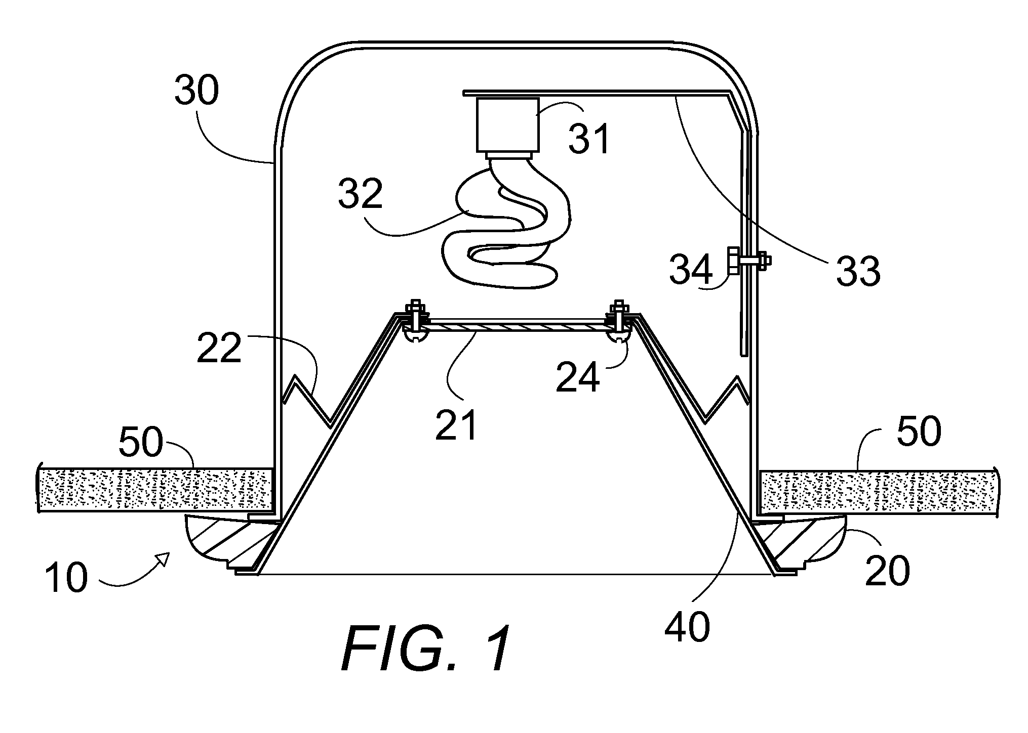 Tinted lens assembly for recessed compact fluorescent lights