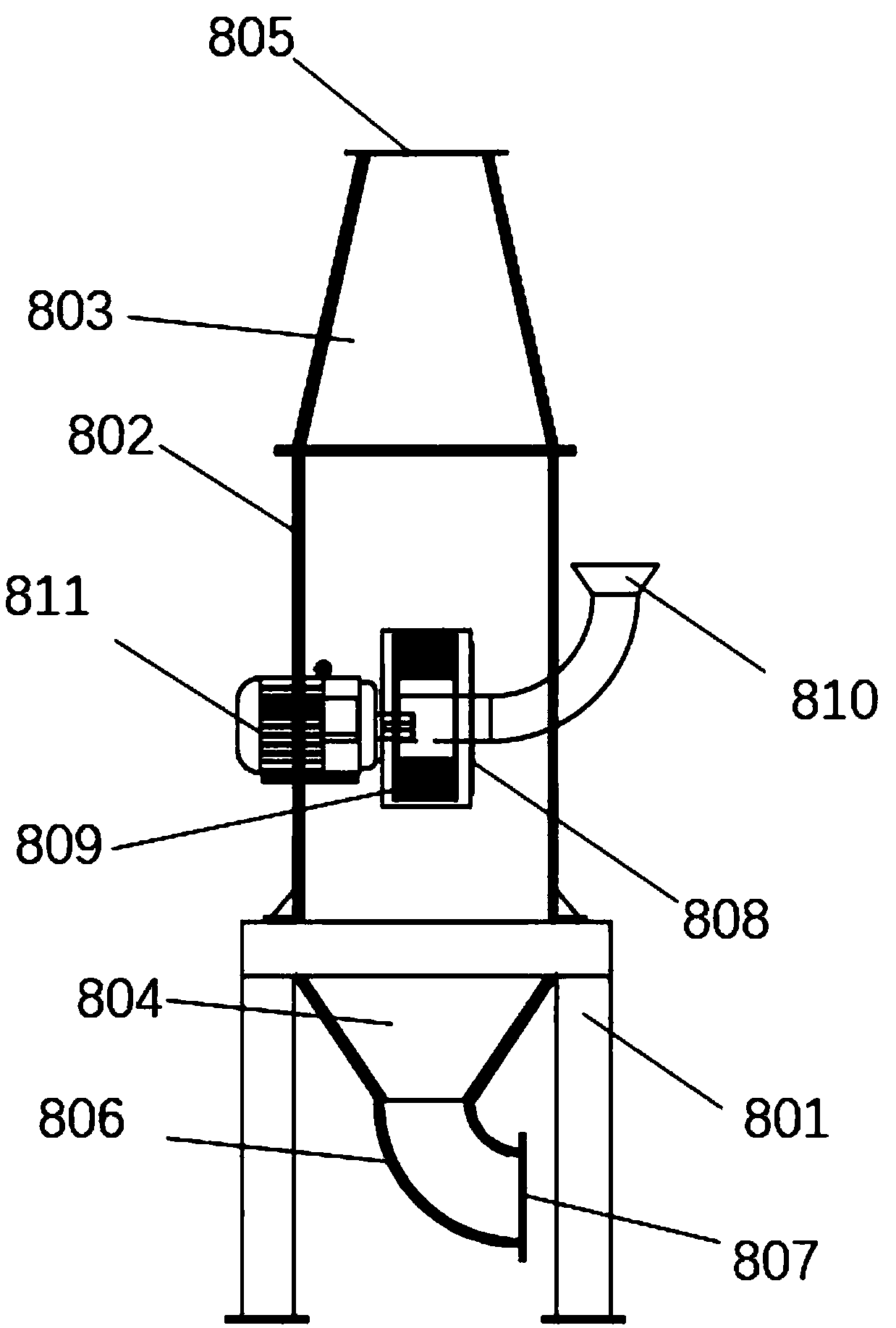 Metallic silicon series pelletizing device