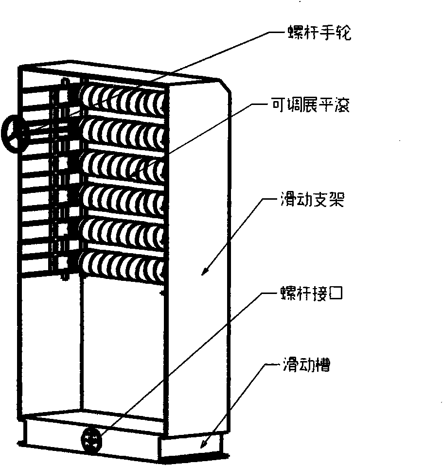 Chemical fiber filament flattening web former