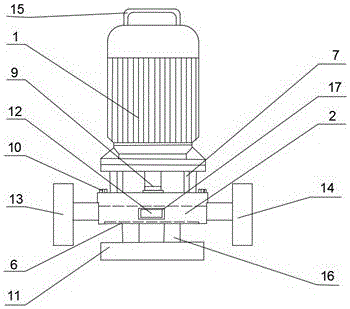 Agricultural intelligent single-suction vertical centrifugal water pump