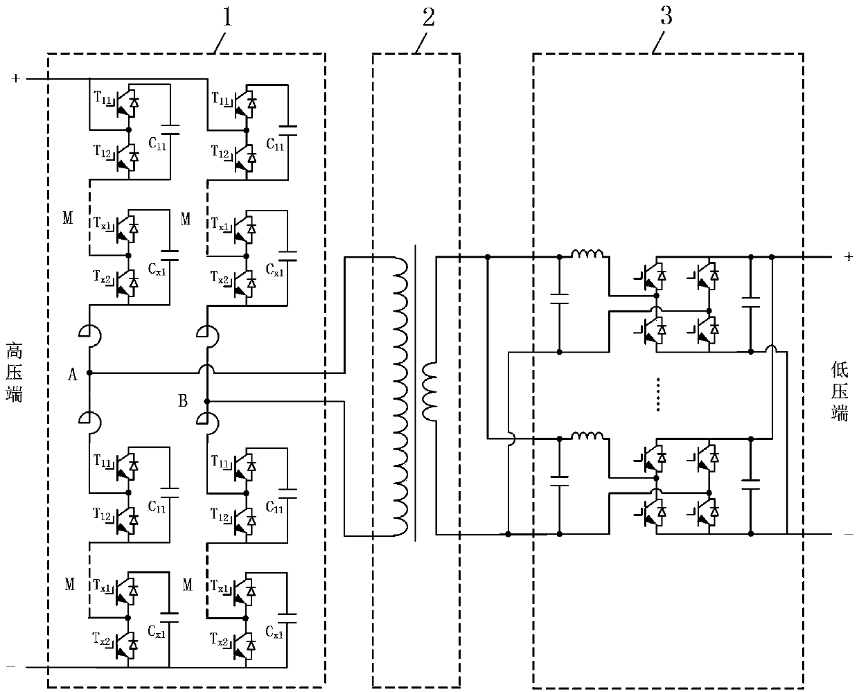 High-voltage DC-DC conversion device