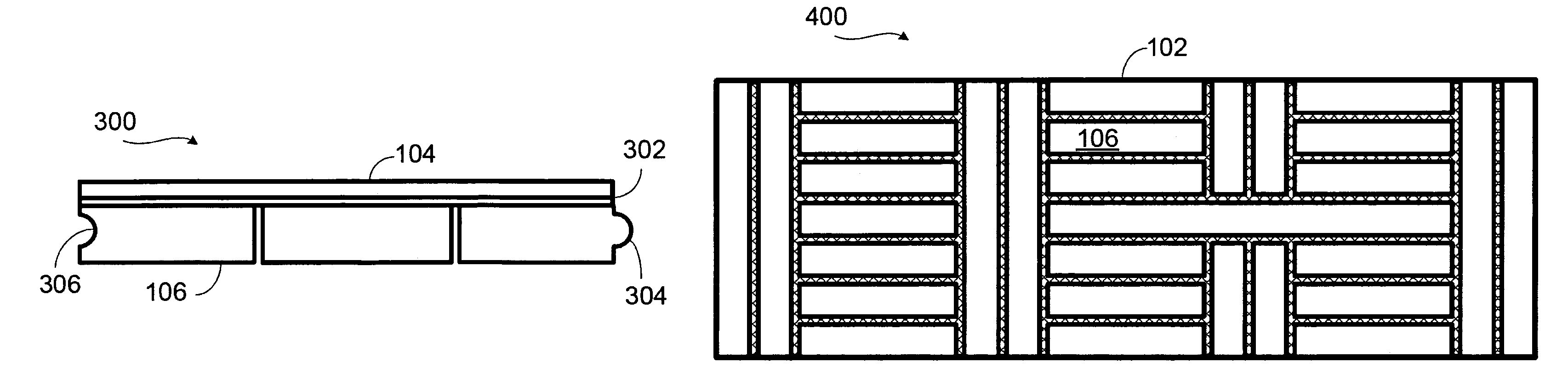 Horizontally engineered hardwood floor and method of installation