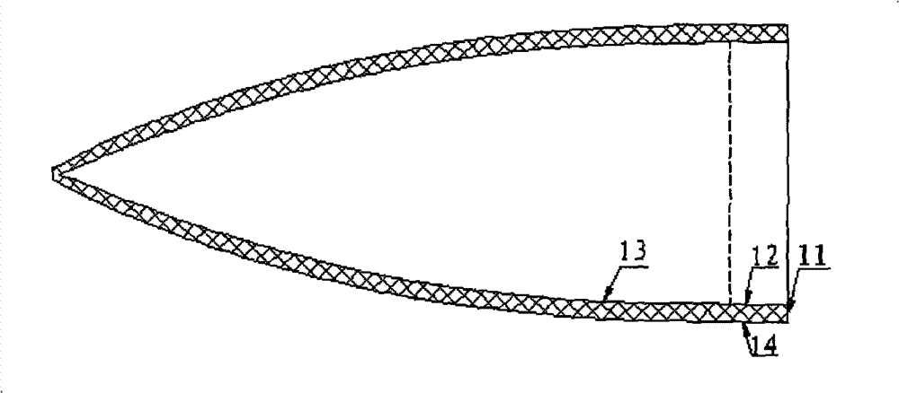 Inner and outer shaped surface precise machining process for antenna cover