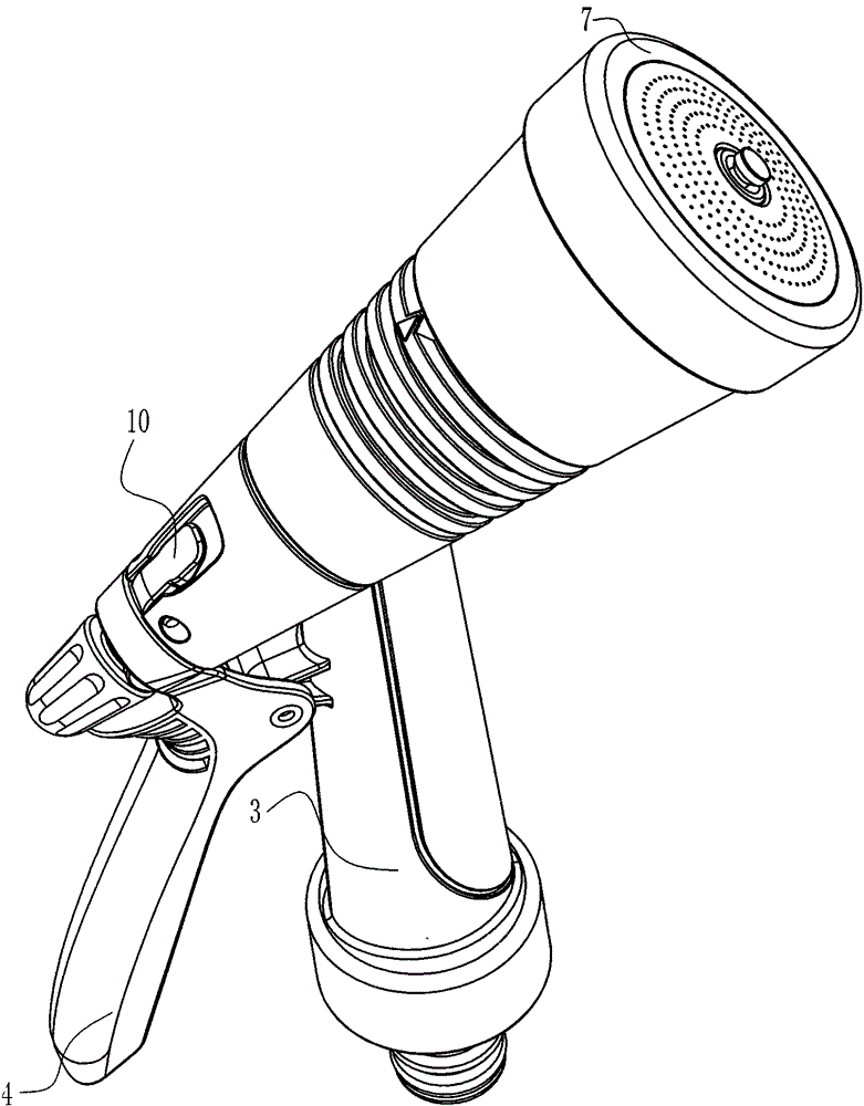 Anti-freezing garden sprinkler gun with screw adjustment