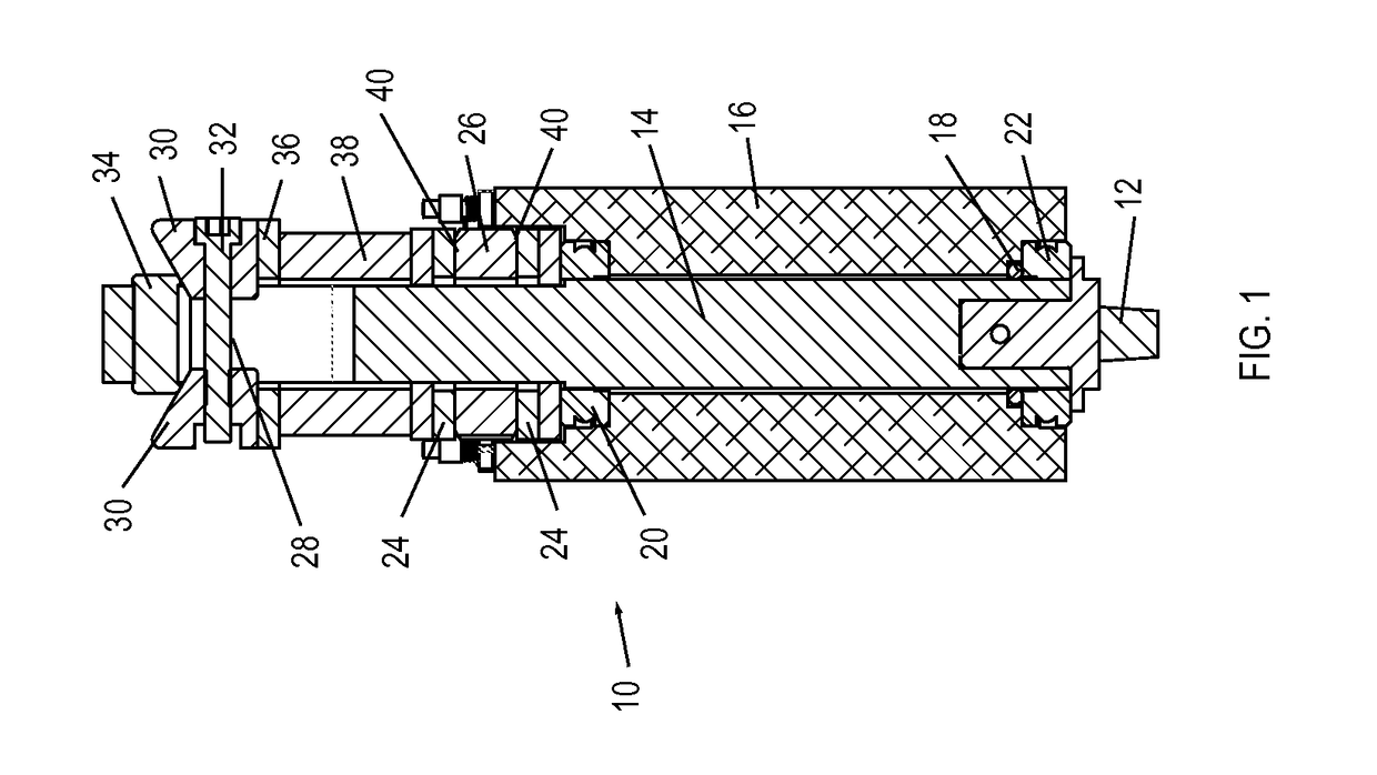 Door closer assembly with hollow hinge member