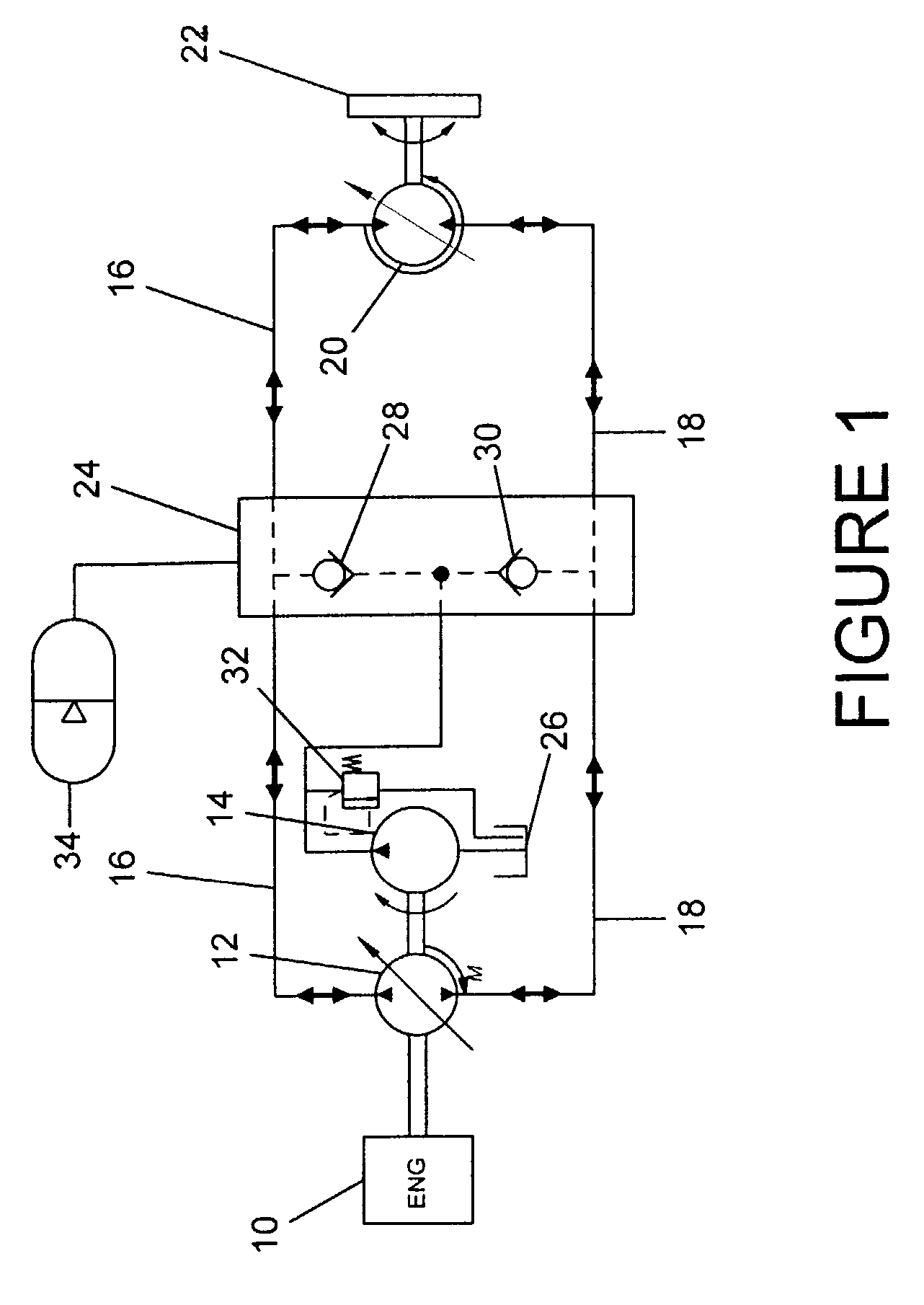 Energy recovery system for work vehicle including hydraulic drive circuit and method of recovering energy