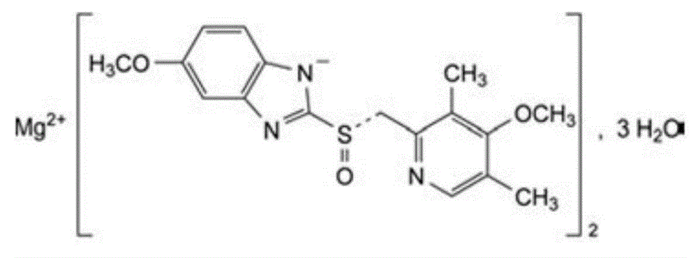 Esomeprazole magnesium enteric capsule and preparation method thereof