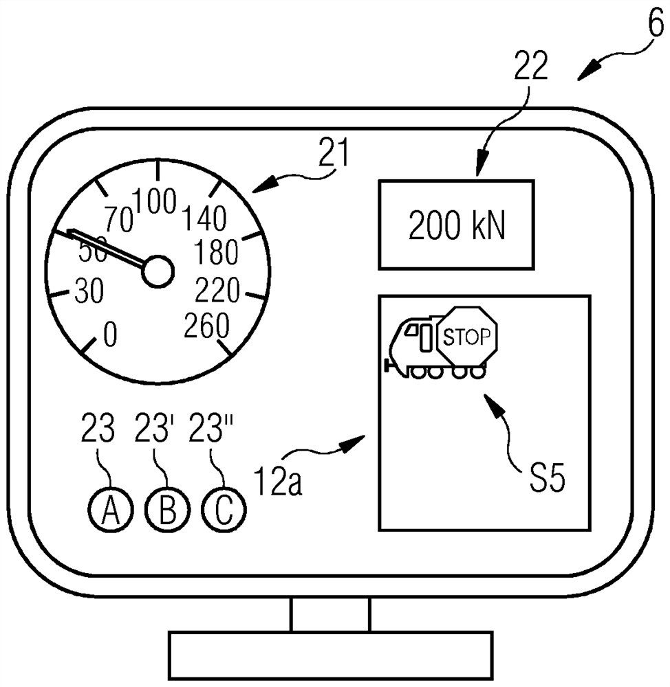 Warning device for rail vehicle