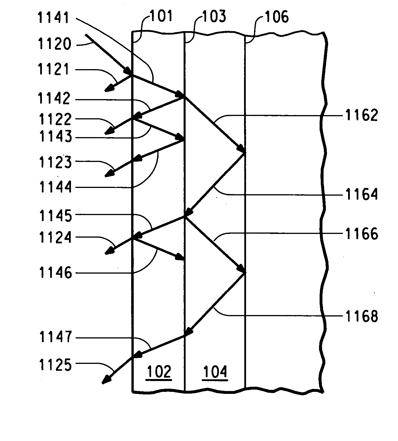 Array comprising organic electronic devices with a black lattice and process for forming the same