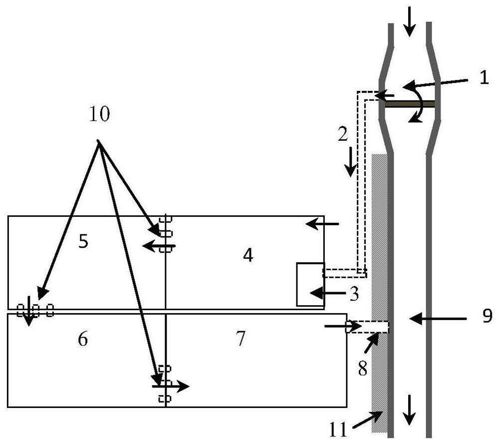 Method and system for multi-level wetland treatment of agricultural non-point source pollutants in hilly areas