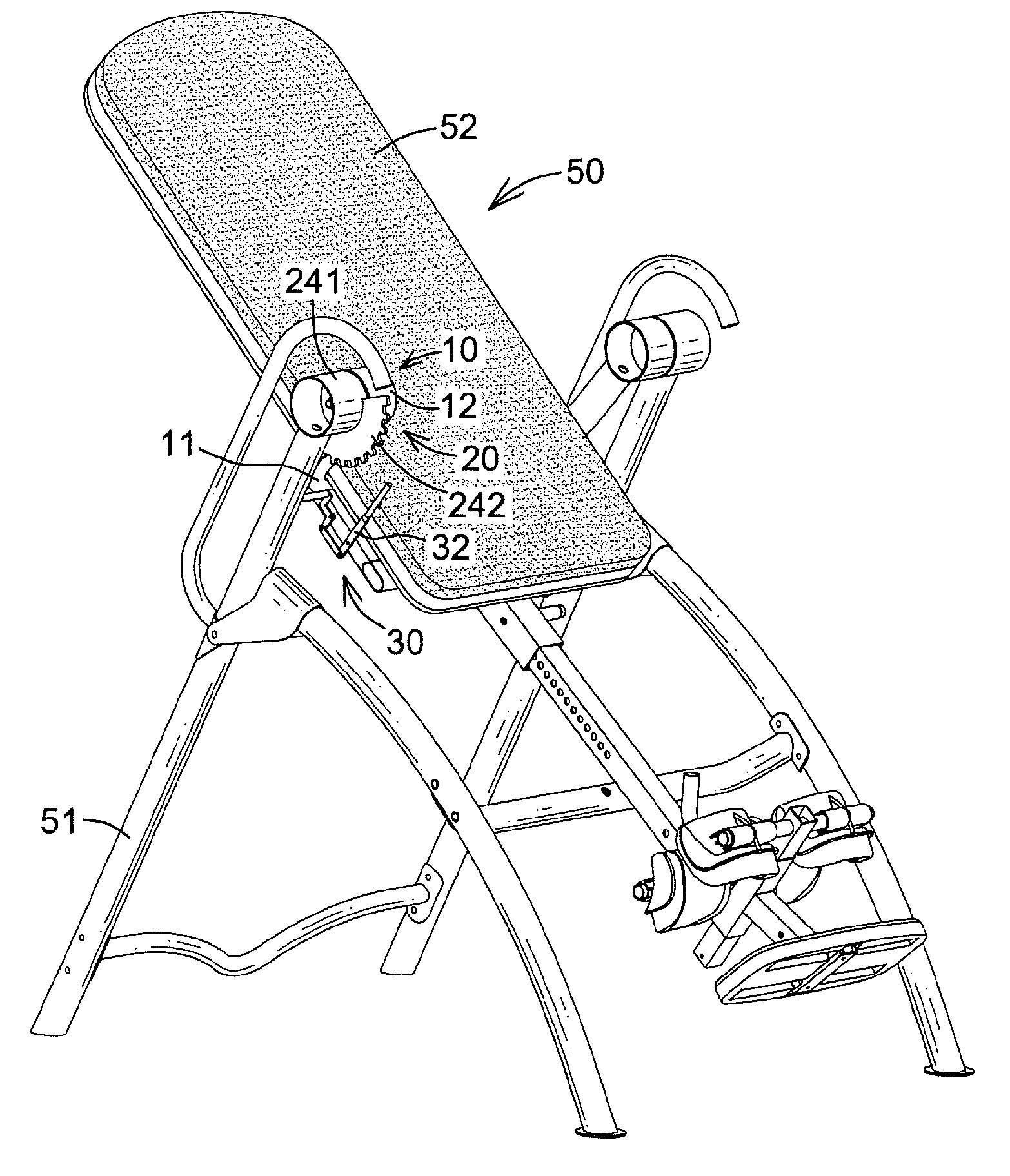 Multi-stage orientating assembly for an inversion table