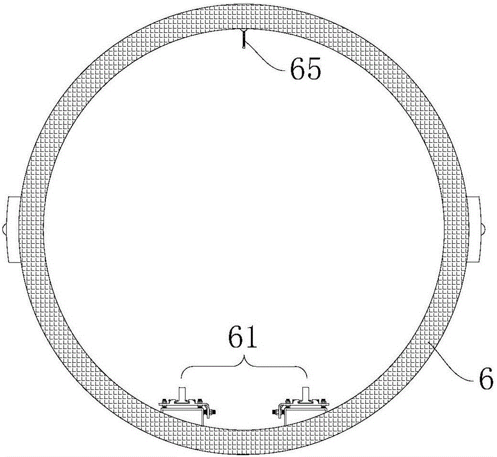 Track system of vacuum high-speed train