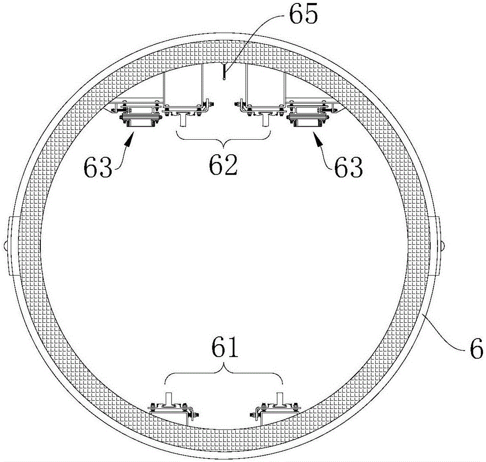 Track system of vacuum high-speed train