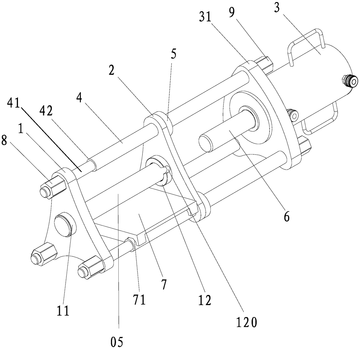 Floor type chain link disassembling and assembling machine