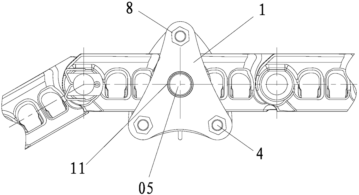 Floor type chain link disassembling and assembling machine