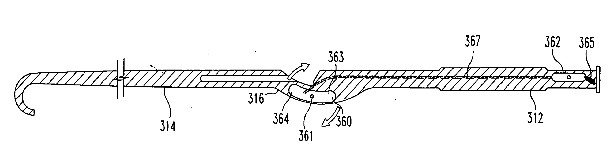 Vascular suturing device with needle capture