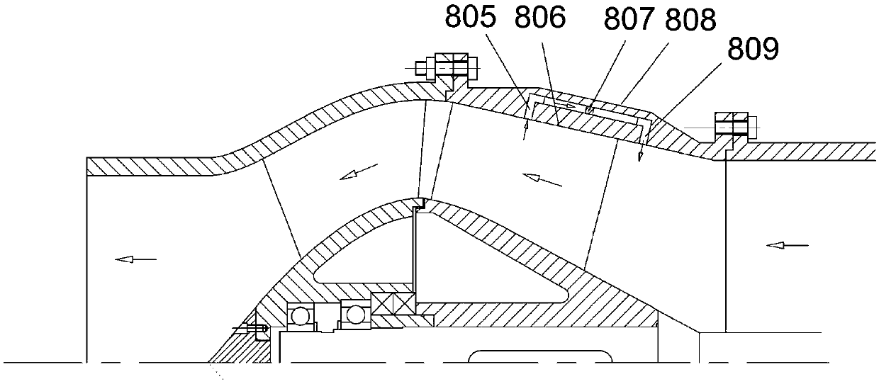 A high anti-cavitation water jet propulsion pump with openings in the rim of the impeller