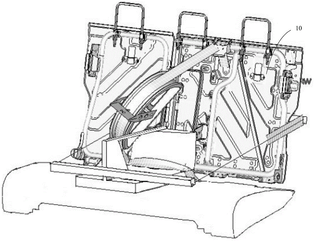 Component distribution method for automobile seat framework