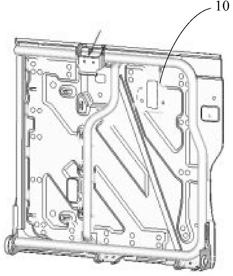 Component distribution method for automobile seat framework