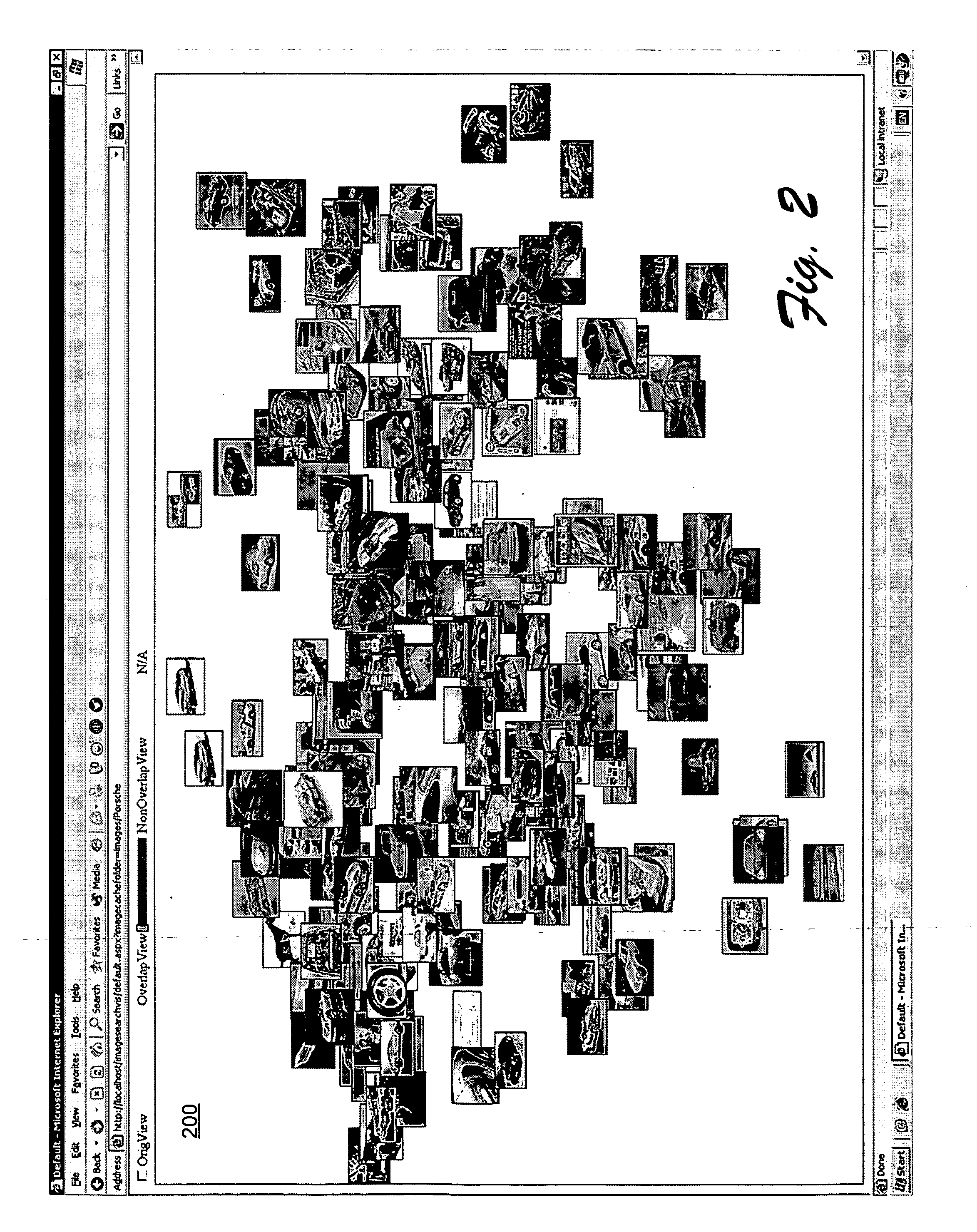 Systems and methods to present web image search results for effective image browsing