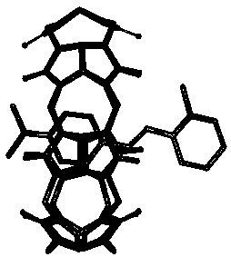 A fluorescent probe, preparation method and application based on trans seven-membered melon ring