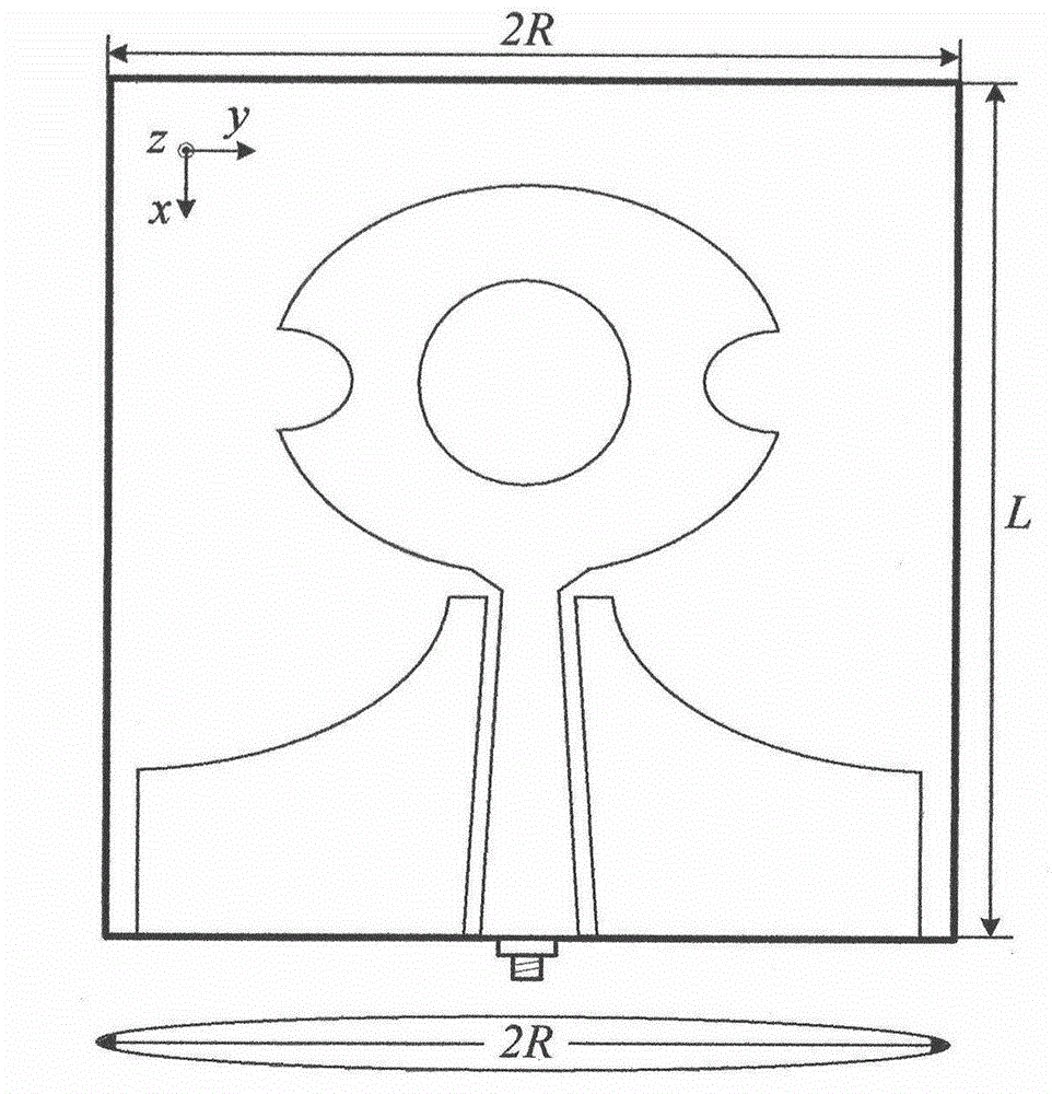 Ultra wide band elliptical monopole cylinder conformal antenna