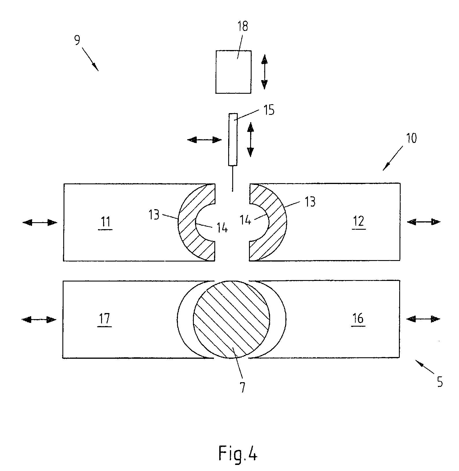 Process and apparatus for producing a hollow body, and hollow body