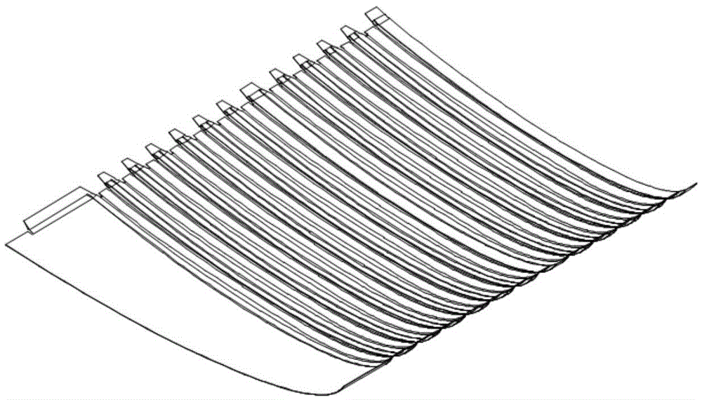 Two-way pressurized liquid-filled forming method for large thin-walled and complex-featured plates