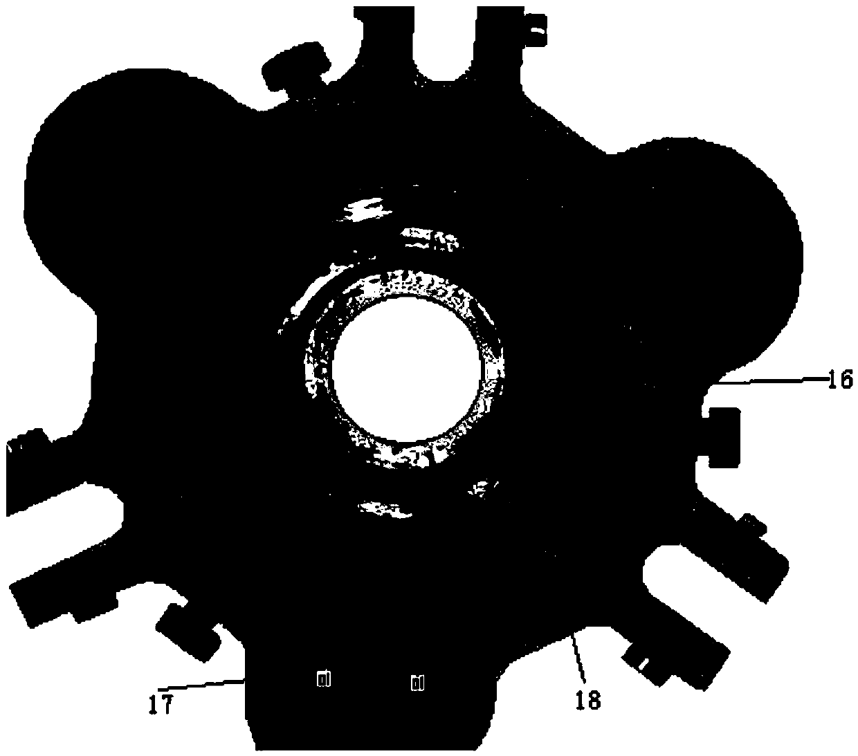 Calibration device and calibration method for magnetic probe in TEM well