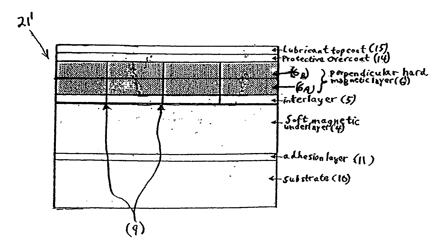 Granular perpendicular magnetic recording media with dual recording layer and method of fabricating same