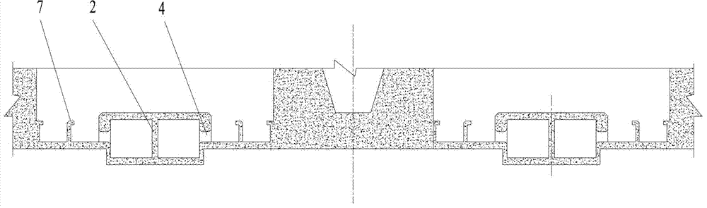 Water-saving layout structure of parallel double-line huge navigation lock water conveyance system, and water conveyance method of water-saving layout structure