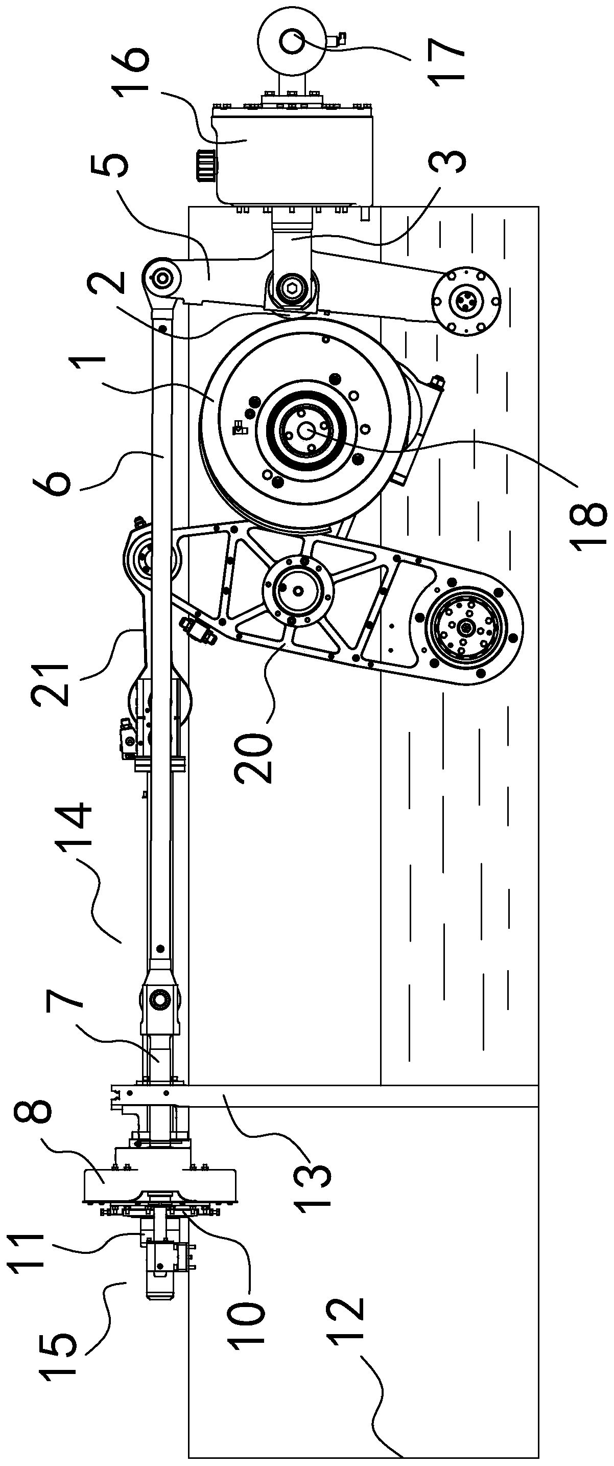 Edge pressing mechanism of high-speed can body stretcher