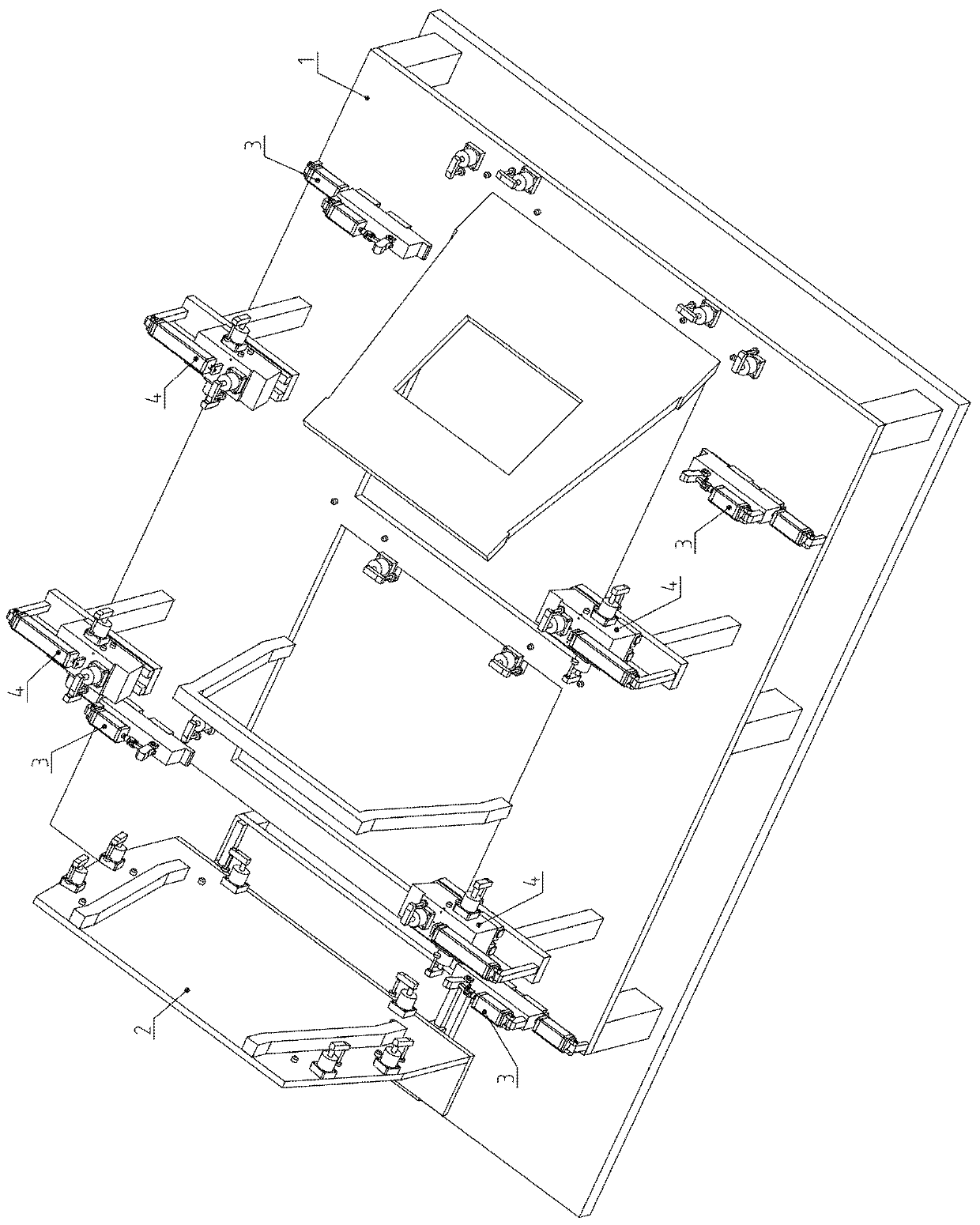 Efficient precise welding mold of belt type feeder guide groove